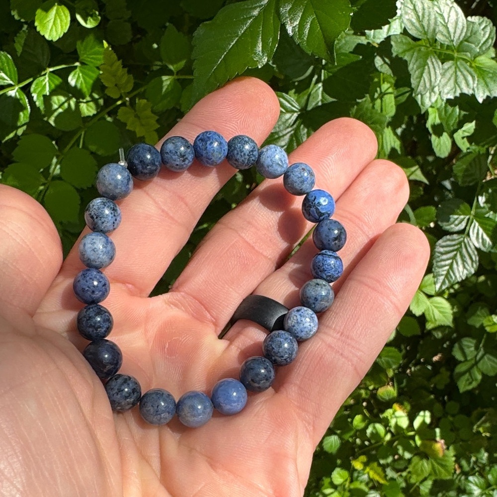 Blue 8mm Dumortierite Bracelet - Picture 4 of 4